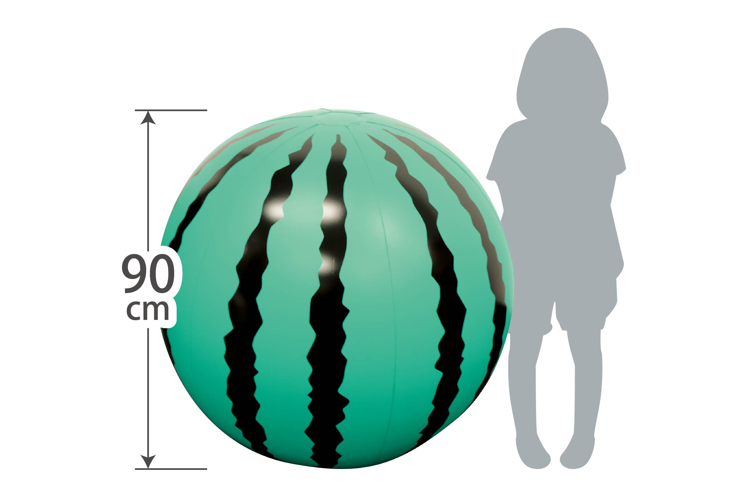 か*ん様 レトロなビーチボール 超BIGビーチボール90cm（スイカ） | 株式会社ハック
